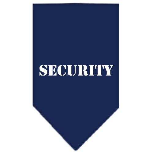 Security Screen Print Bandana Navy Blue large